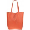 NovaKabelka.sk Annalisa Arancio kožená talianska kabelka oranžová