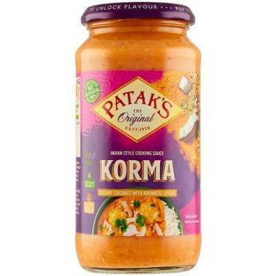 Patak's Korma hotová omáčka na varenie na indický spôsob 450 g