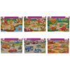 Drevené puzzle Pin Puzzle Eichhorn 6 vkladacích tvarov s obrázkami zvieratká vozidlá od 24 mes