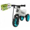 Odrážadlo FUNNY WHEELS Rider SuperSport biele/tyrkys 2v1+popruh,výš.sedla28/30cm nos.25kg 18m+v krab.