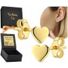 Zlaté Náušnice Srdcia Srdiečka Puzetky NA Deň sv. Valentína 585 Doplnky