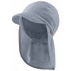 STERNTALER Čiapka mušelínová so šiltom a ochranou krku s UV filtrom 50+ modrá chlapec-49 cm-12-18 m