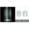 Aquatek GLASS A GLASSA4CH9062 (Sprchový kút štvorcový s dvomi otváracími dverami)