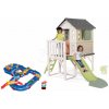 Set domček na pilieroch a vodná dráha s priehradou House On Stilts Life Smoby rozšíriteľný s 1,5 m šmykľavkou s vodotryskom