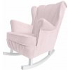 Hojdacie kreslo Shell, púdrovo ružové