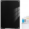SucceBuy Magnetická tabuľa 90x60CM na stenu, bezrámová, čierna