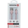 Swissten 71523305 USB / Lightning, 2m, růžovo-zlatý