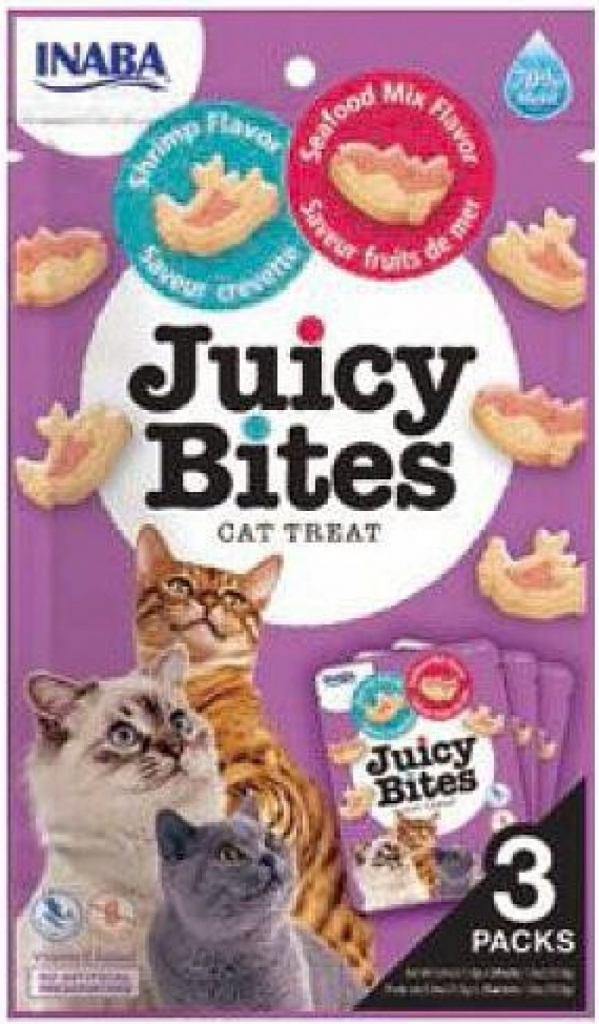 Churu Cat Juicy Bites Shrimp&Seafood Flavor 3 x 11,3 g