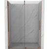 Mexen Velar, posuvné dvere do otvoru 130x200 cm, 8mm číre sklo, ružové zlato, 871-130-000-01-60