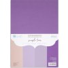 Farebné papiere DP Craft - sada 20 ks / purpurová tones (hrubé farebné papiere)