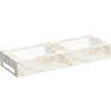 Kompaktná doska pod umývadlo s umývadlom Intedoor TRENTA Compact svetlý mramor x 130 cm až 160 cm x 50 cm S výrezom