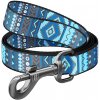 WAU DOG Nylonové vodítko ETHNO BLUE 122cm Veľkosť:: S