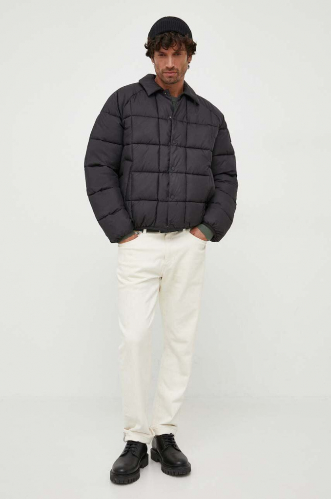 Calvin Klein Jeans bunda pánska čierna zimná J30J324058