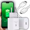 RÝCHLÁ Nabíjačka pre SAMSUNG Super Fast 25W USB-C + USB typ C KÁBEL