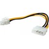 Kábel napájací interný 5.25 Molex na P4 4pin M/M 0.15m