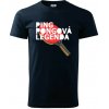 Ping Pongová legenda - Klasické pánske tričko vyššej gramáže - 2XL ( Tmavomodrá (veľmi tmavá - skoro čierna) )