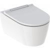 Geberit ONE - Závesné WC s doskou SoftClose, TurboFlush, KeraTect, biela/chróm 500.202.01.1