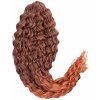 Ariel brčky kučeravé Crochet Braids hrdzavá ombré: 55cm 300g