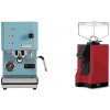 Profitec GO, blue + Eureka Mignon Silenzio, BL ferrari red
