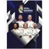 Odkladacia mapa s 3 chlopňami a gumičkou, A4, REAL MADRID C.F., mix motívov, 108019005