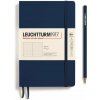Leuchtturm1917 Zápisník Navy Softcover B6+ bodkovaný