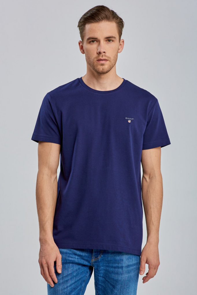 Gant tričko Original SS T-Shirt modré