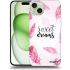 Picasee silikónový prehľadný obal pre Apple iPhone 15 Plus - Sladké sny