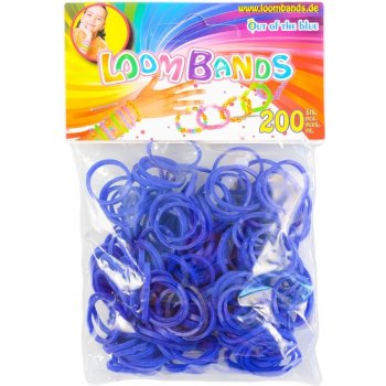 Loom Bands gumičky s háčikom na pletenie modré