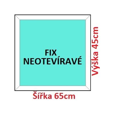 Soft Plastové okno 65x45 cm, FIX neotváravé — Heureka.sk