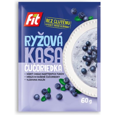 Fit Ryžová kaša Čučoriedka 60 g