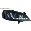 Predné svetlá (lampy) čierne + DRL denné svietenie Opel Astra G -- rok výroby 98-03