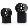 Front & Rear Black Wheels Kyosho EP Fantóm 4WD (4) (K.EFH001BK)