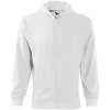MALFINI TRENDY ZIPPER 410 / Celozapínacia klokanka s kapucňou - biela XXXL