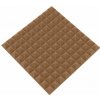 ProfiGaráž Akustický panel - pyramída 50x50x5cm hnedá