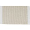Bielo-béžová textilná kúpeľňová predložka 50x80 cm Grid – Mette Ditmer Denmark