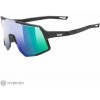 uvex sequenze okuliare, black matt/mirror green s3