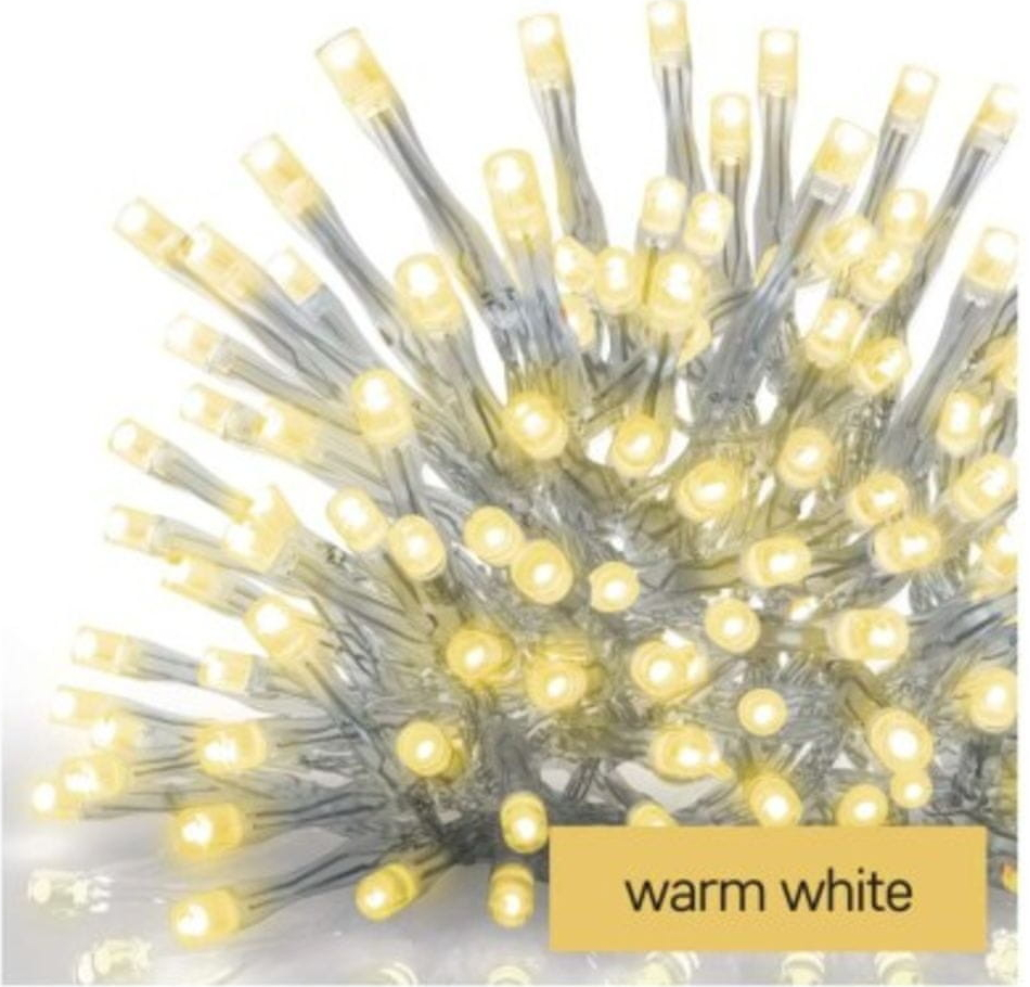 EMOS LED vianoč. cencúle 5 m vonkajšie aj vnútorné teplá biela ovládač programy časovač