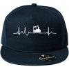 Ekg lokomotíva - Šiltovka s rovným šiltom a plastovou sponou - Univerzálna veľkosť ( Tmavomodrá (veľmi tmavá - skoro čierna) )