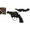 Teddies Revolver/pistole na kapsle 8 ran plast 13cm na kartě 15x18x2cm