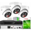 Súprava na monitorovanie IP 4Mpx 3 kamery IPCAM-T4-30DL, Hybrid Light, Záznamník 4ch s PoE, MD 2.0 - HiLook by Hikvision