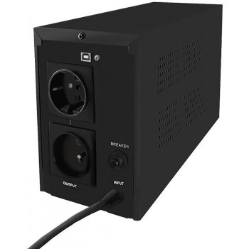 Qoltec MONOLITH 1200VA 720W LCD USB 53954