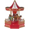 Dekorácia MagicHome Vianoce, Kolotoč, 4 LED meniace farby, s melódiami, 3xAA, interiér, 18,30x20x23,50 cm