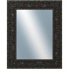 DANTIK - Zrkadlo v rámu, rozmer s rámom 40x50 cm z lišty PRAHA čierna (2753)