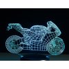 Beling 3D lampa, Motorka, 7 farebná S36