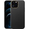 AppleKing nárazuvzdorný kryt s textúrou kože pre iPhone 12 Pro Max - čierny - možnosť vrátiť tovar ZADARMO do 30tich dní