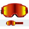 LS2 Helmets LS2 CHARGER GOGGLE RED WITH IRIDIUM VISOR