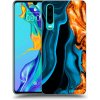 Picasee silikónový prehľadný obal pre Huawei P30 - Gold blue