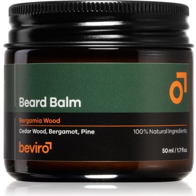 Beviro Beard Balm Bergamia Wood balzam na fúzy pre mužov 50 ml