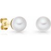 DOLCZE Zlaté perlové náušnice Pisa 200201 (Au 585/1000, 2 g)