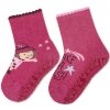 STERNTALER Ponožky protišmykové Víla AIR 2ks v balení magenta dievča veľ. 17/18 cm- 9-12 m